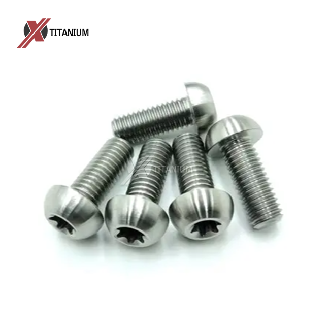 ISO7380 Gr5 Titanium Torx Button Head Screws